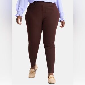 Terra & Sky 4X (28W-30W) Dark Brown High Rise Skinny Jegging